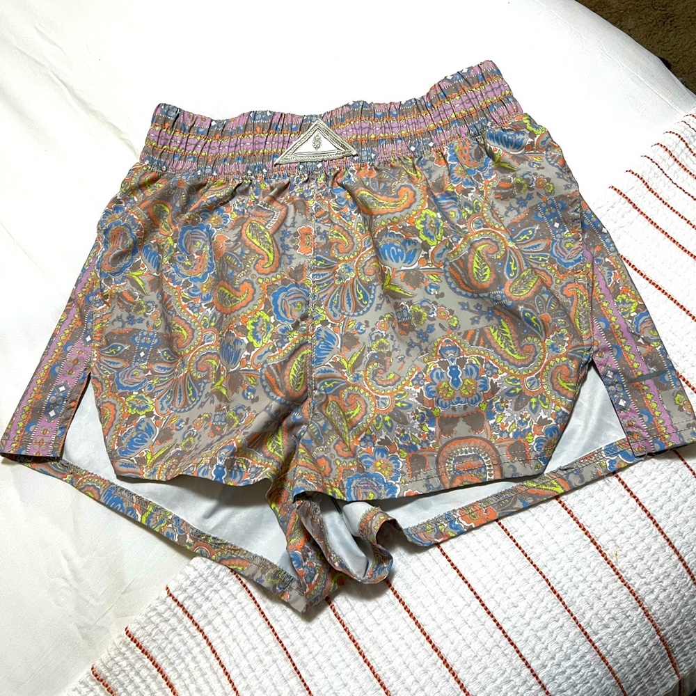 Free People Movement Next Round Shorts Paisley